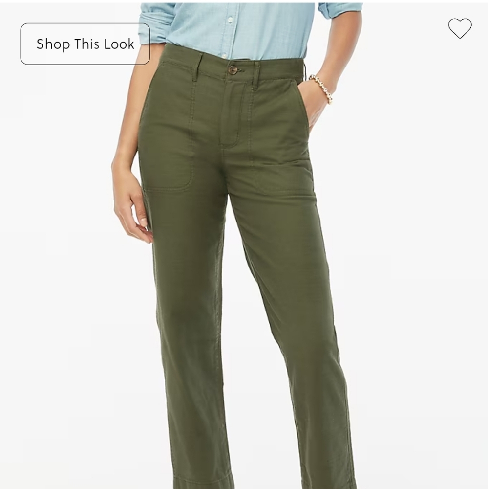 J CREW Chino Army Green Pants